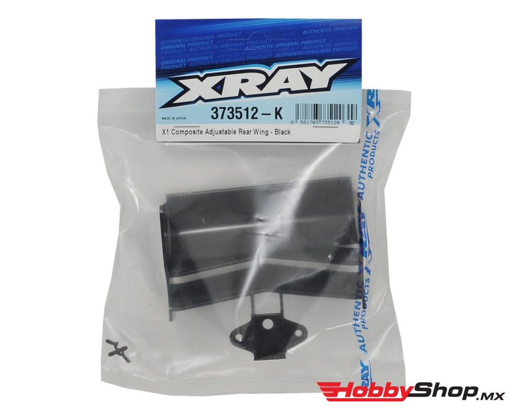Xray - X1 Composite Adjustable Rear Wing Black En Existencia